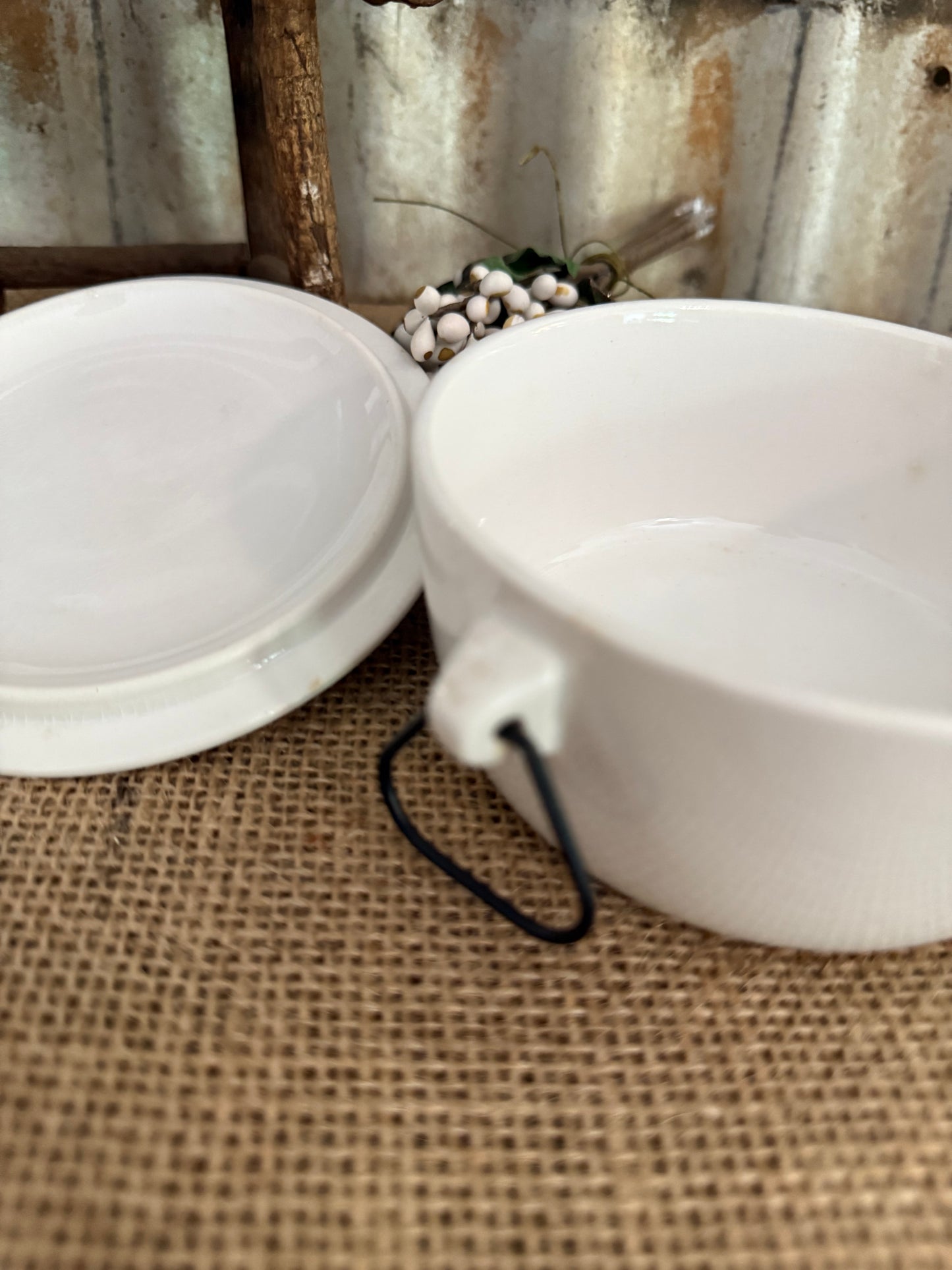 Small Schmid Ironstone Covered Casserole