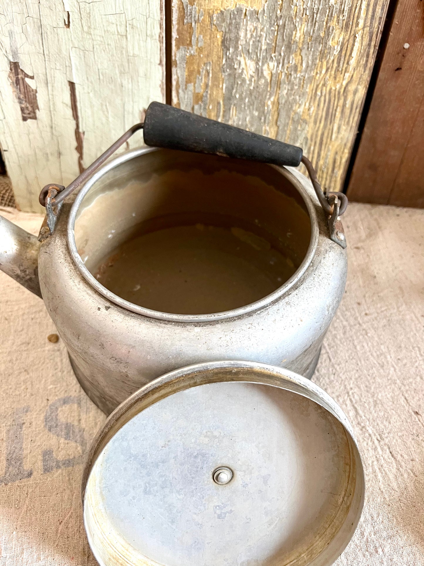 Old Aluminum Kettle