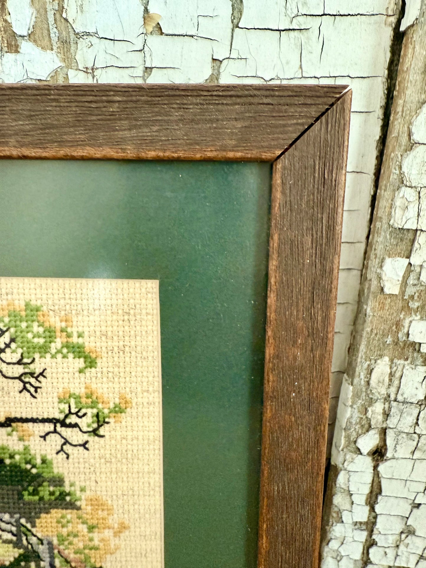 Framed Barn Cross Stitch