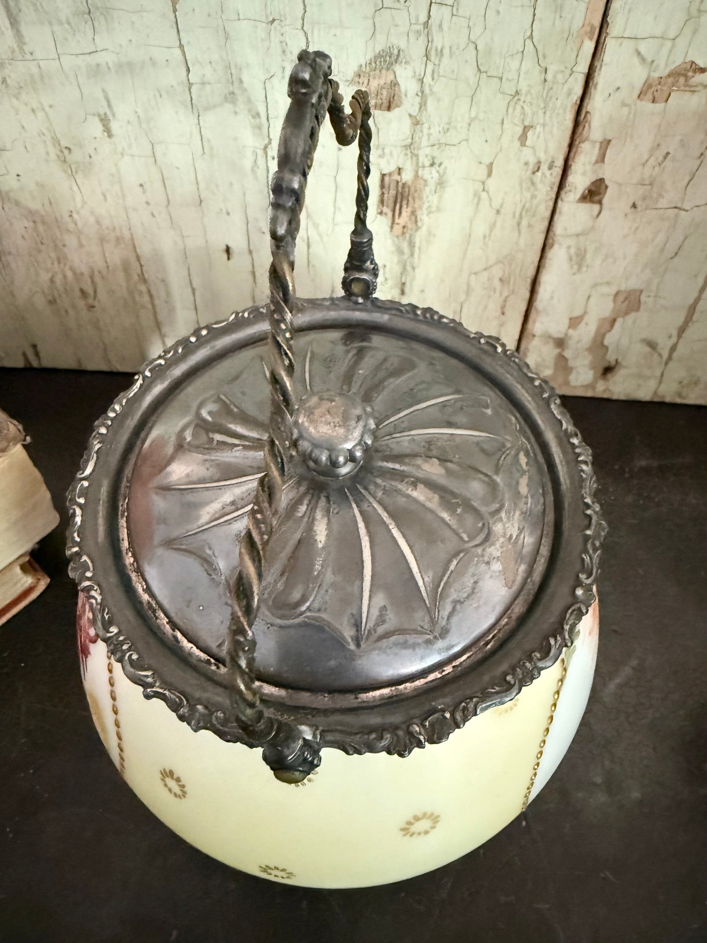 Antique Pairpoint Victorian Biscuit Jar