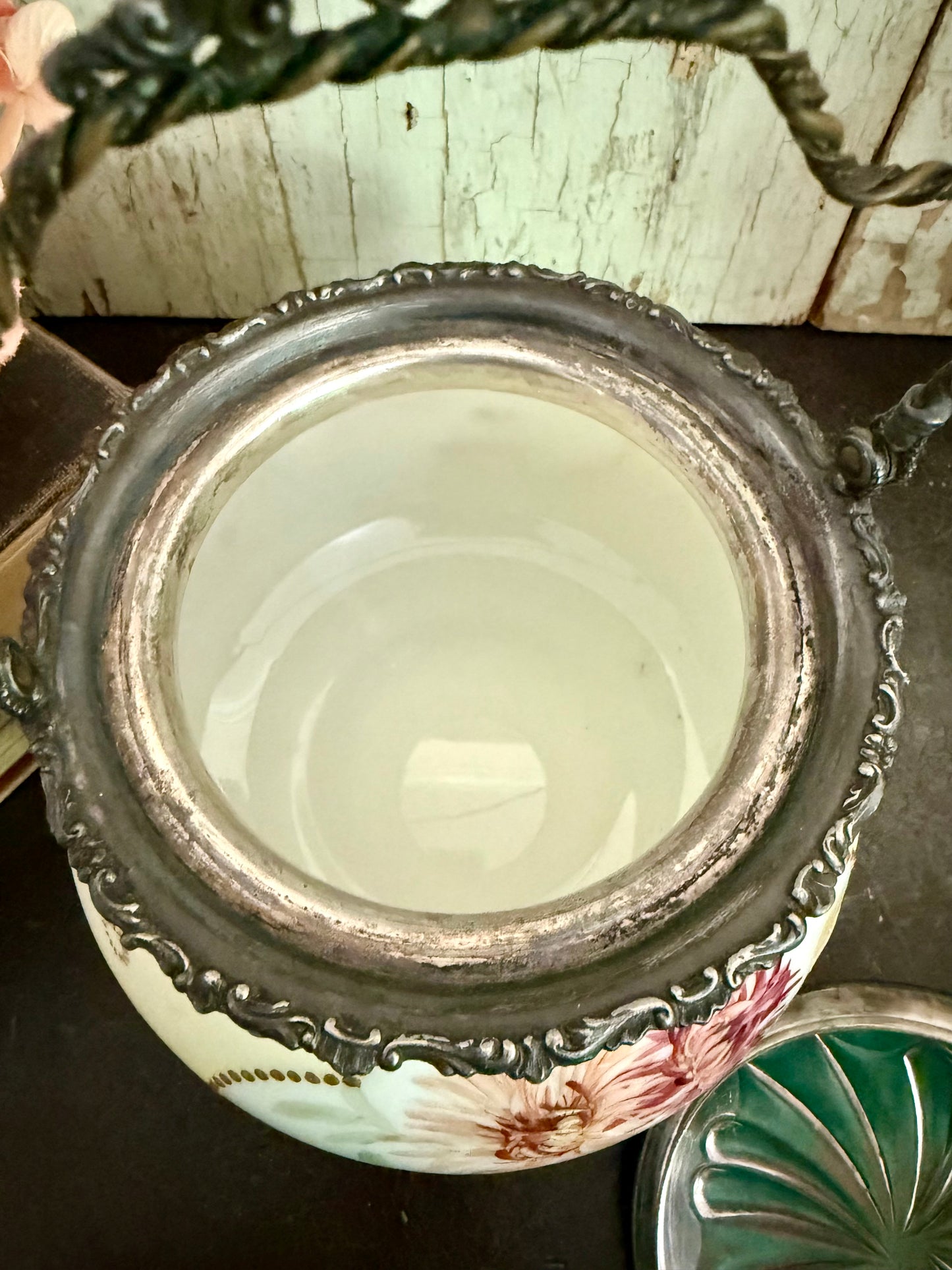 Antique Pairpoint Victorian Biscuit Jar