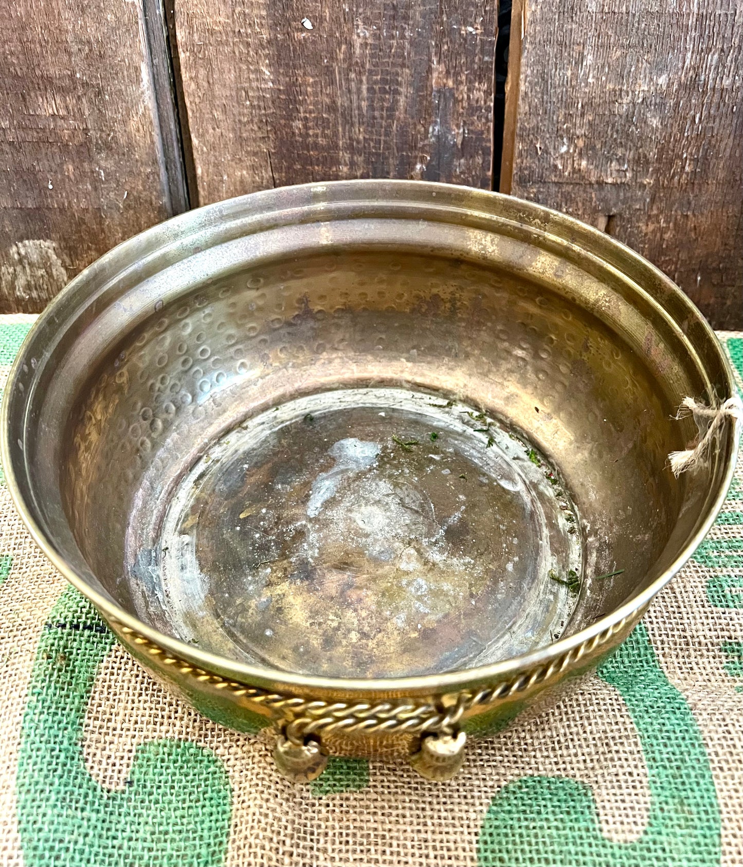 Brass Planter with Tassel