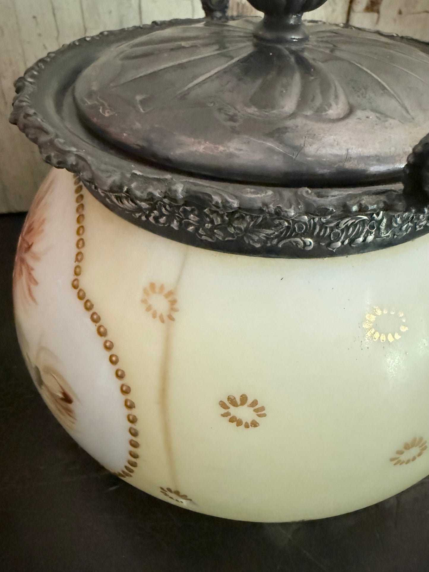 Antique Pairpoint Victorian Biscuit Jar