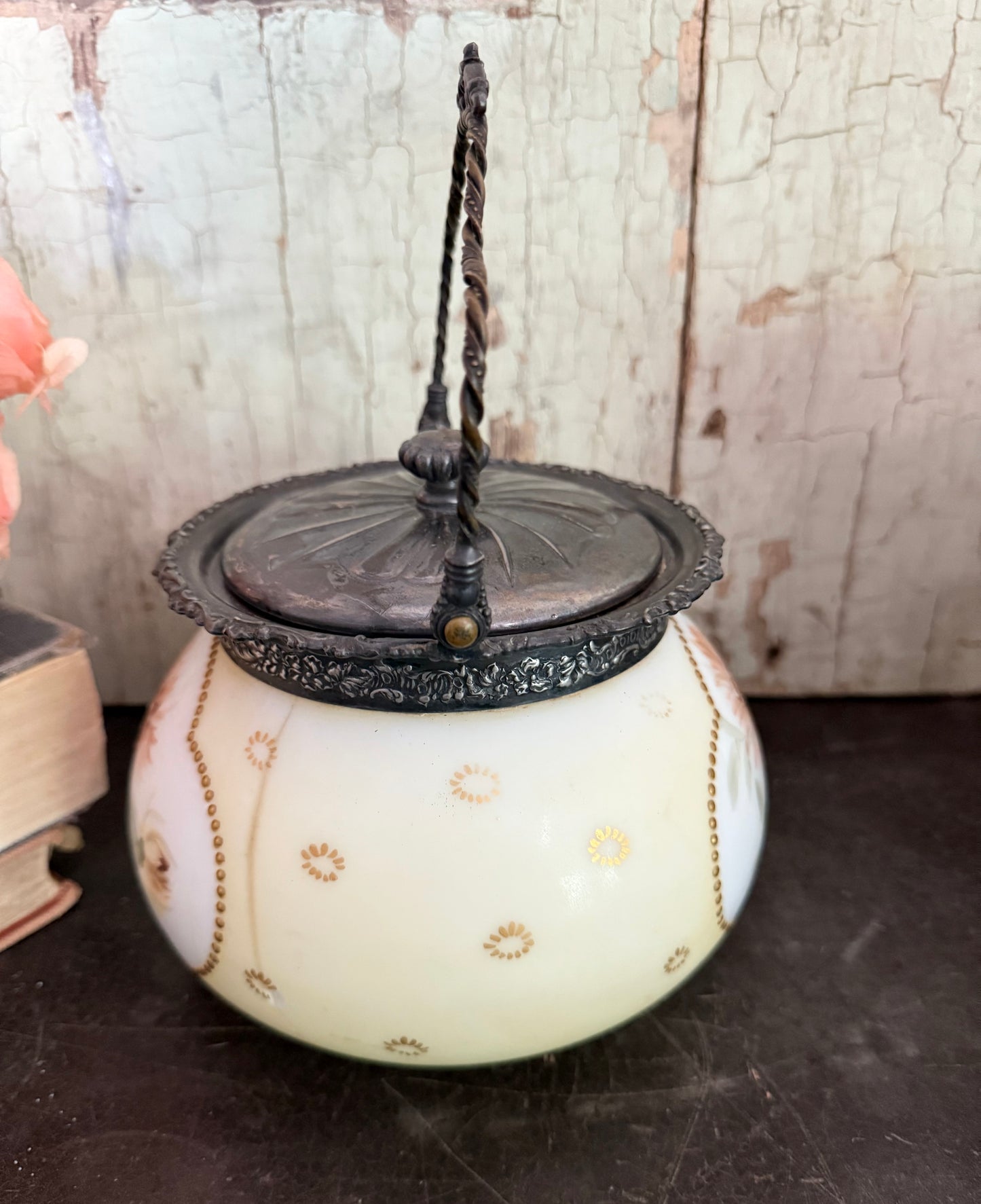 Antique Pairpoint Victorian Biscuit Jar