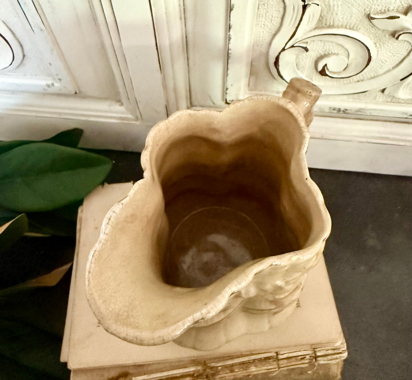 Floral Pitcher with Bow Detail