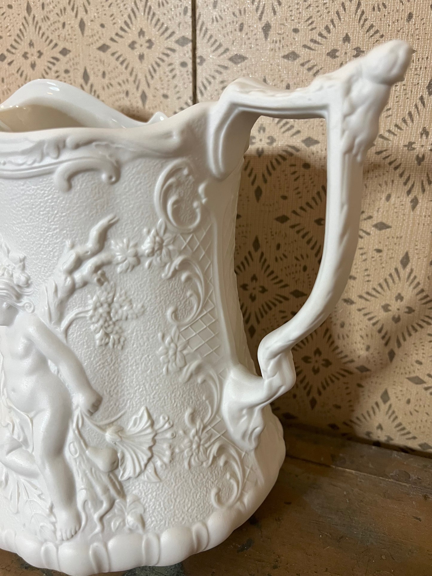 Portmeirion White Cherub Pitcher