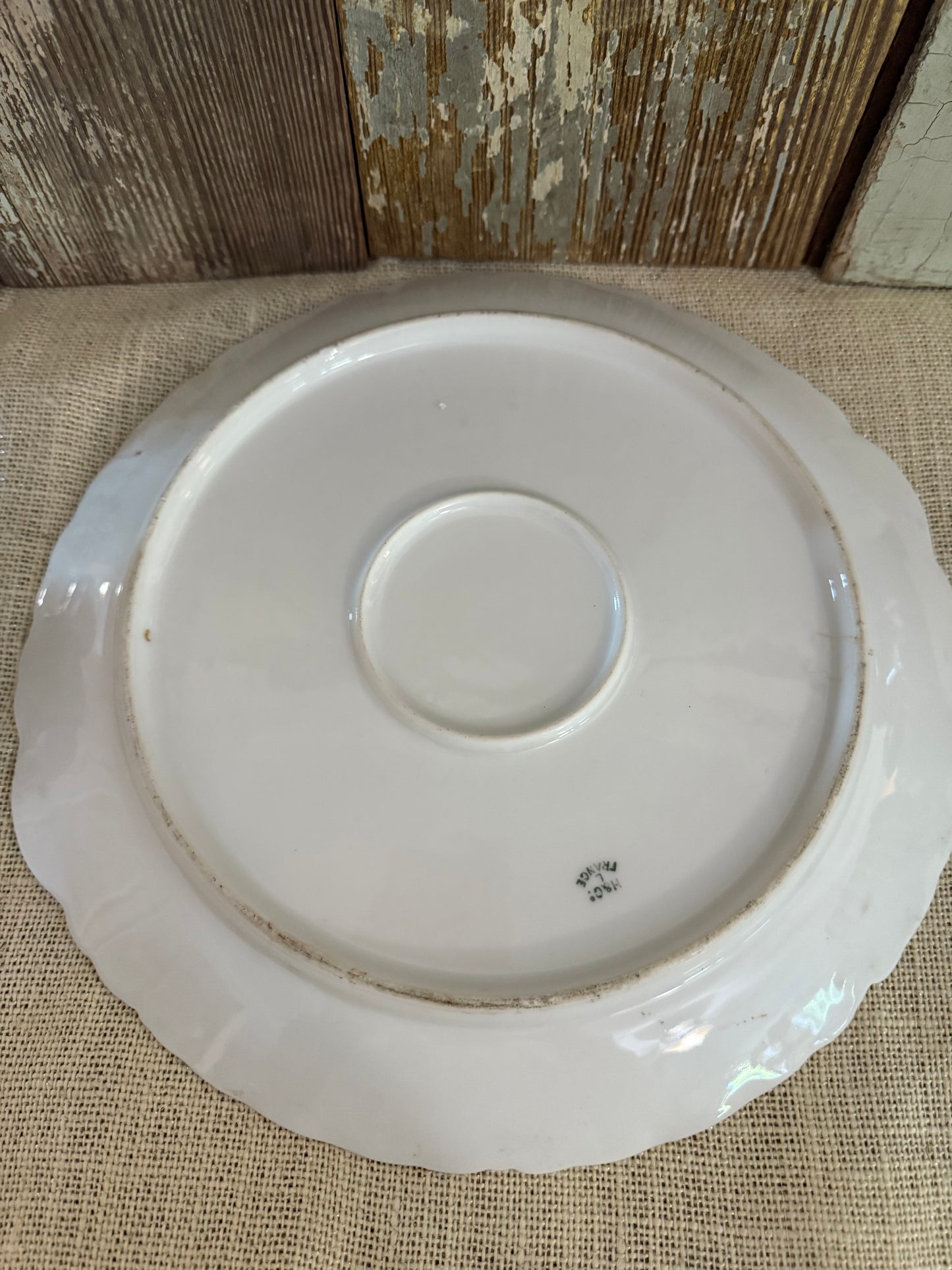 French Limoges Floral Plate