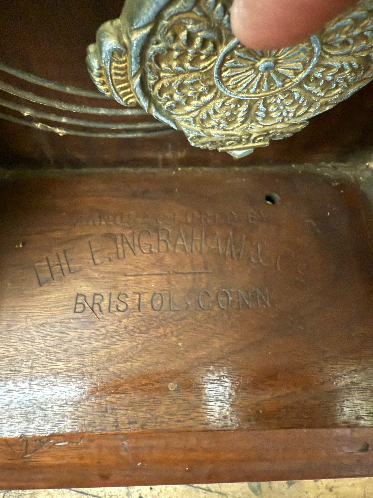 Antique E. Ingraham & Co Shelf Clock