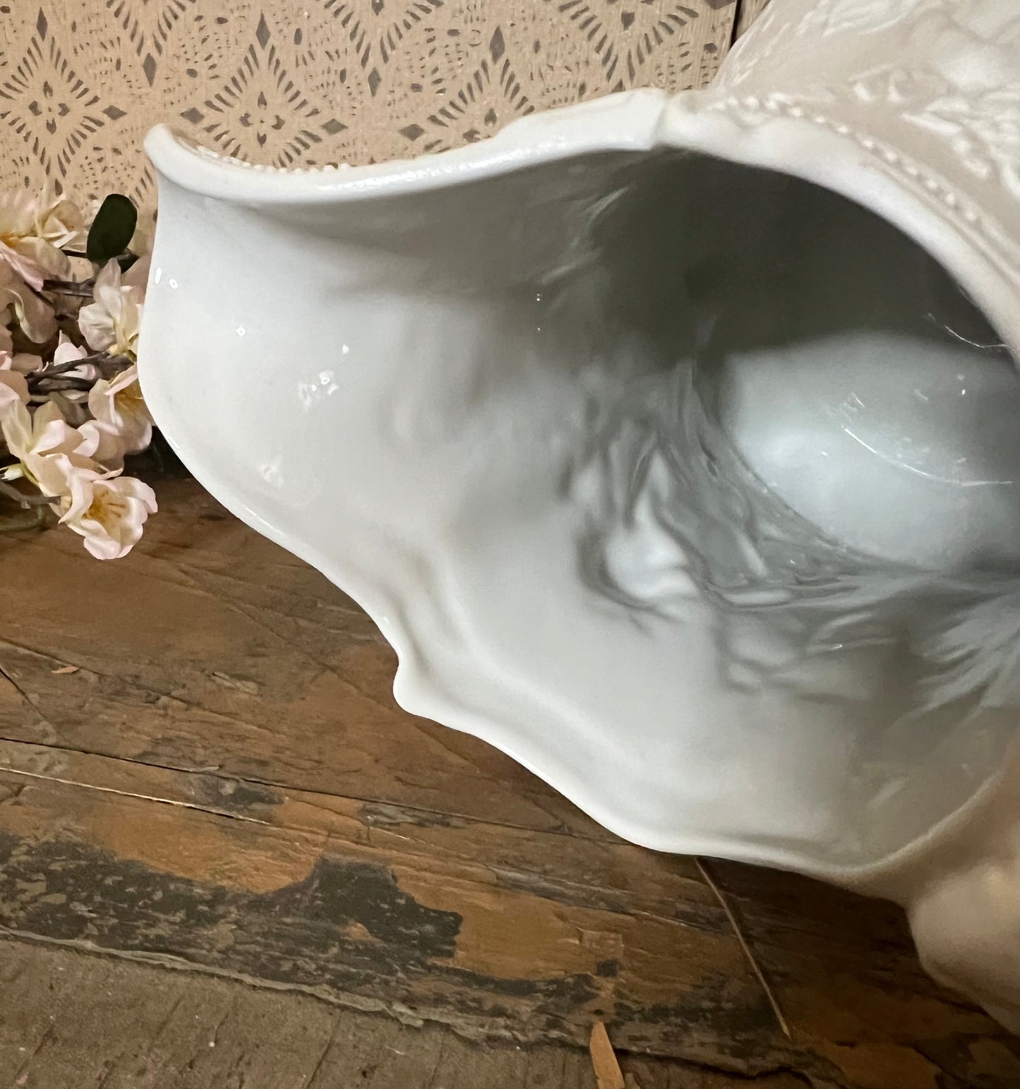 Portmeirion White Cherub Pitcher