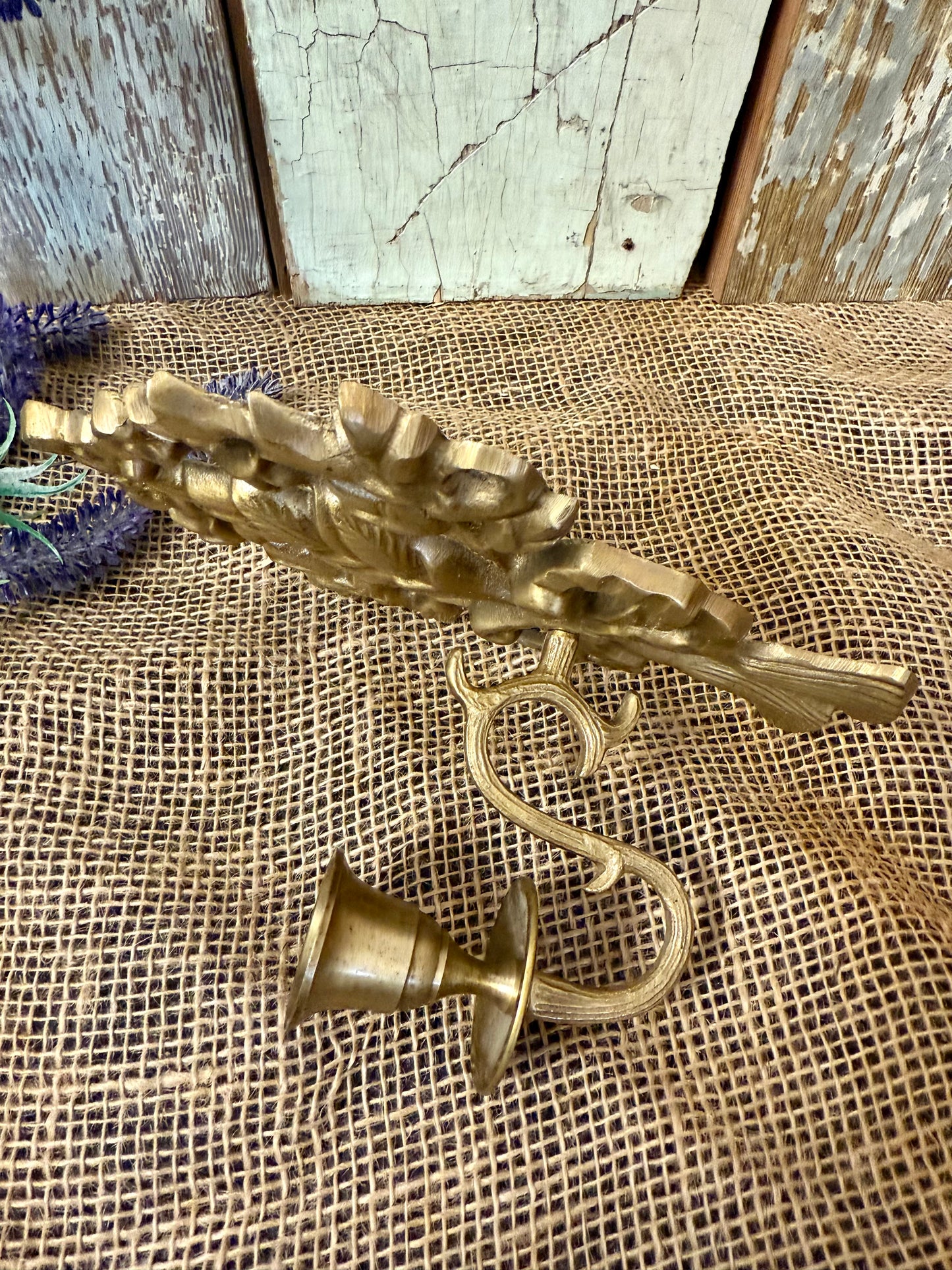 Brass Candle Sconce