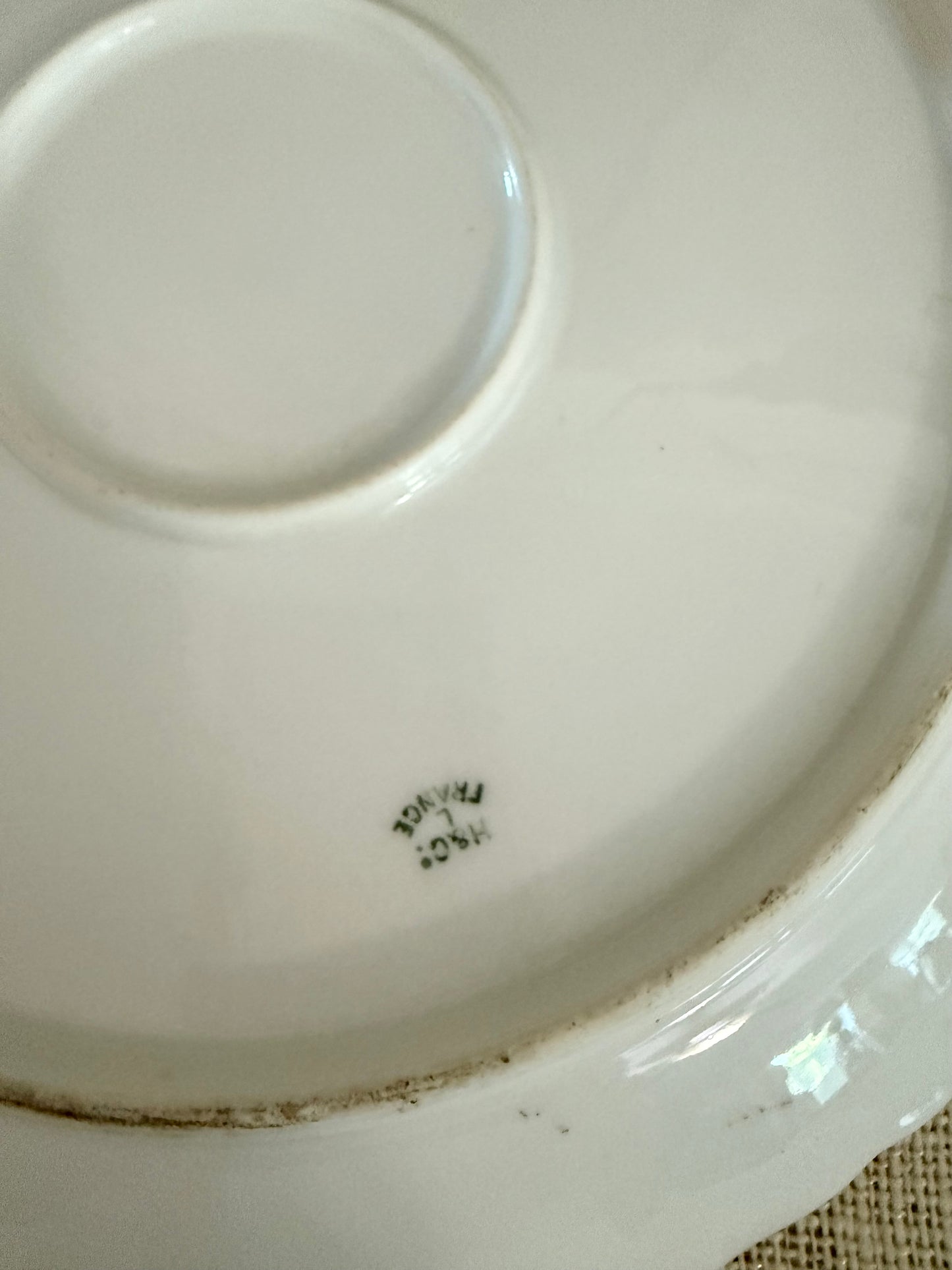 French Limoges Floral Plate
