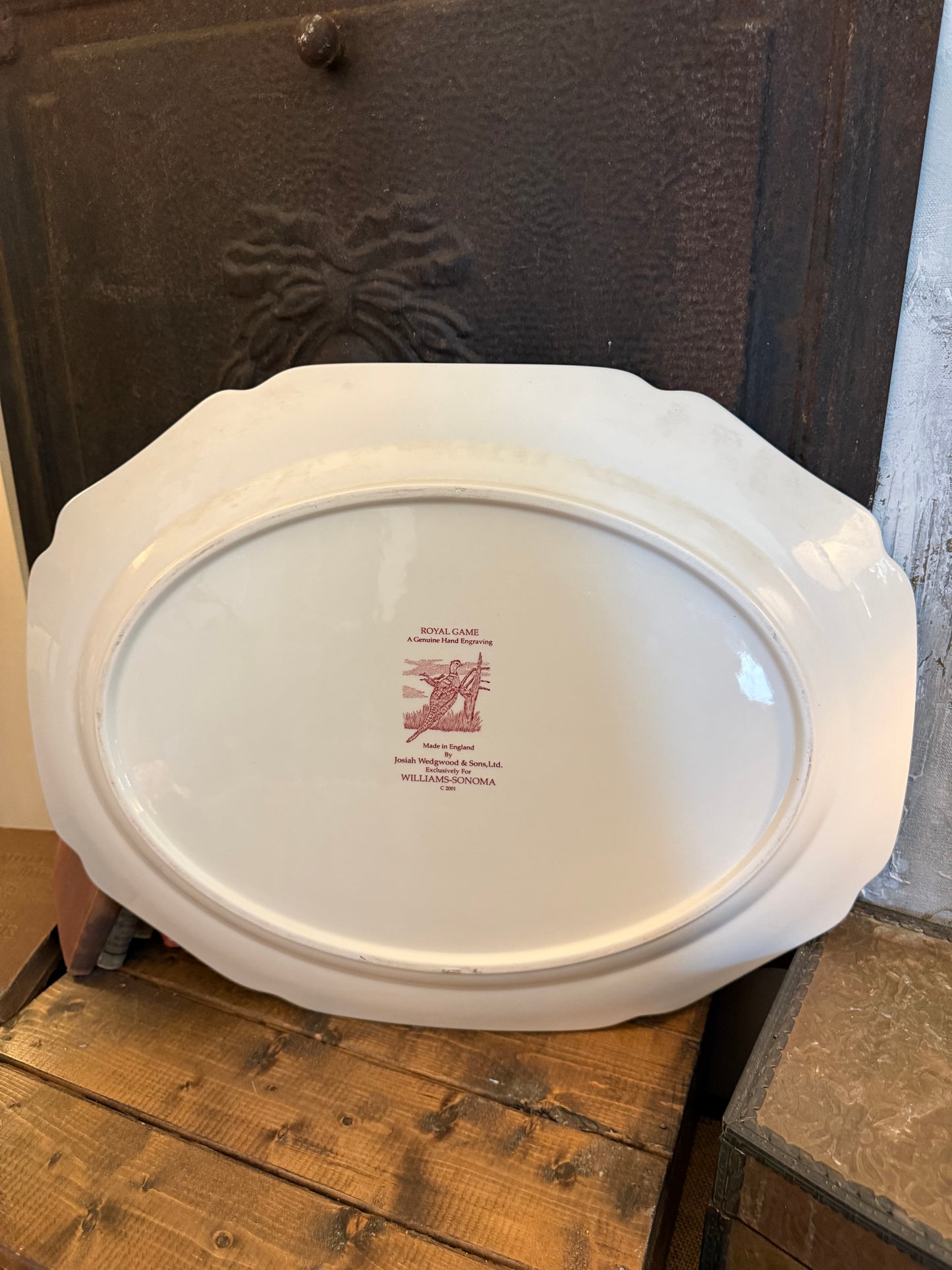 Royal Game Red Transferware Pheasant Platter
