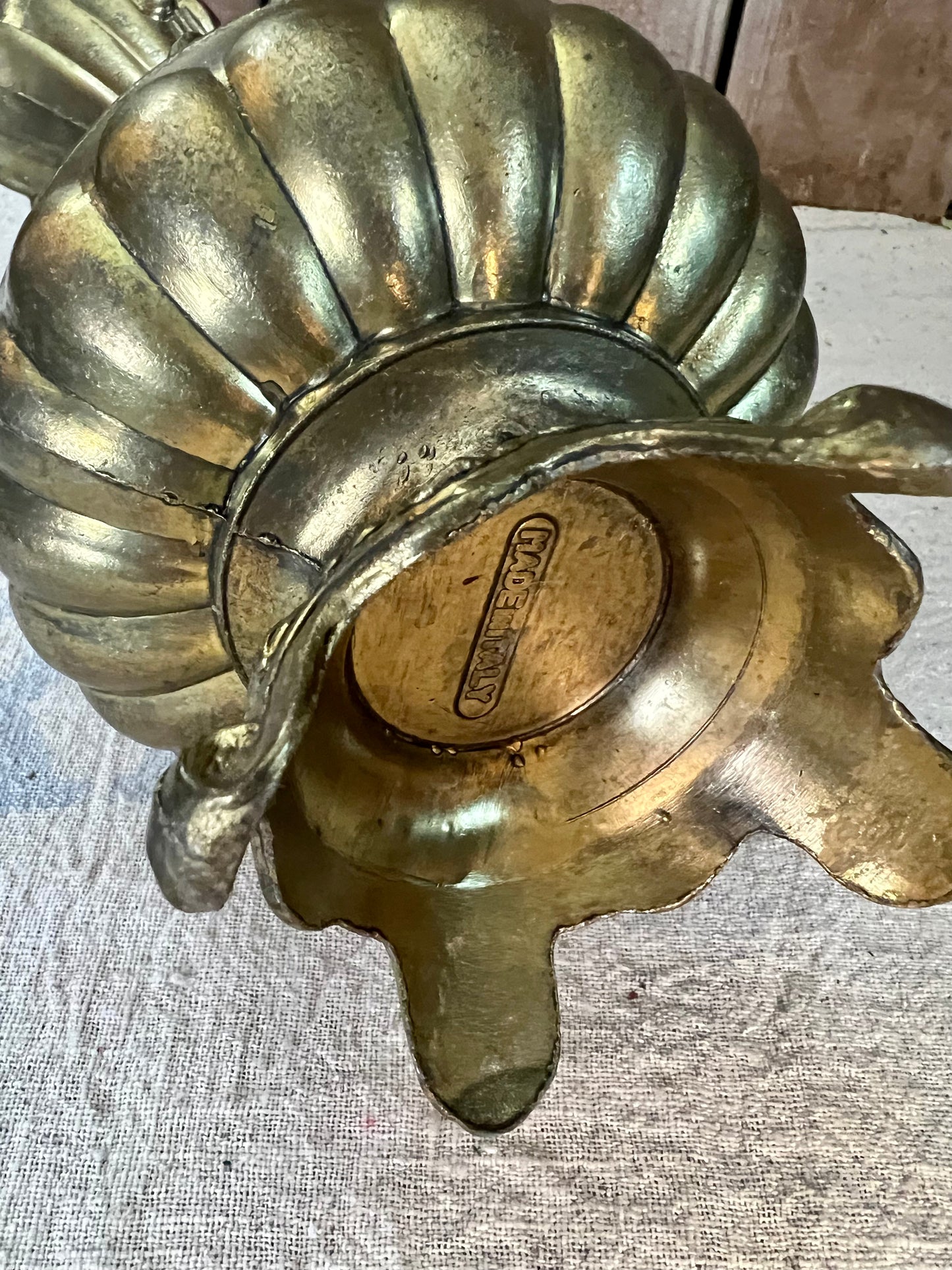 Large Ornate Brass Pitcher