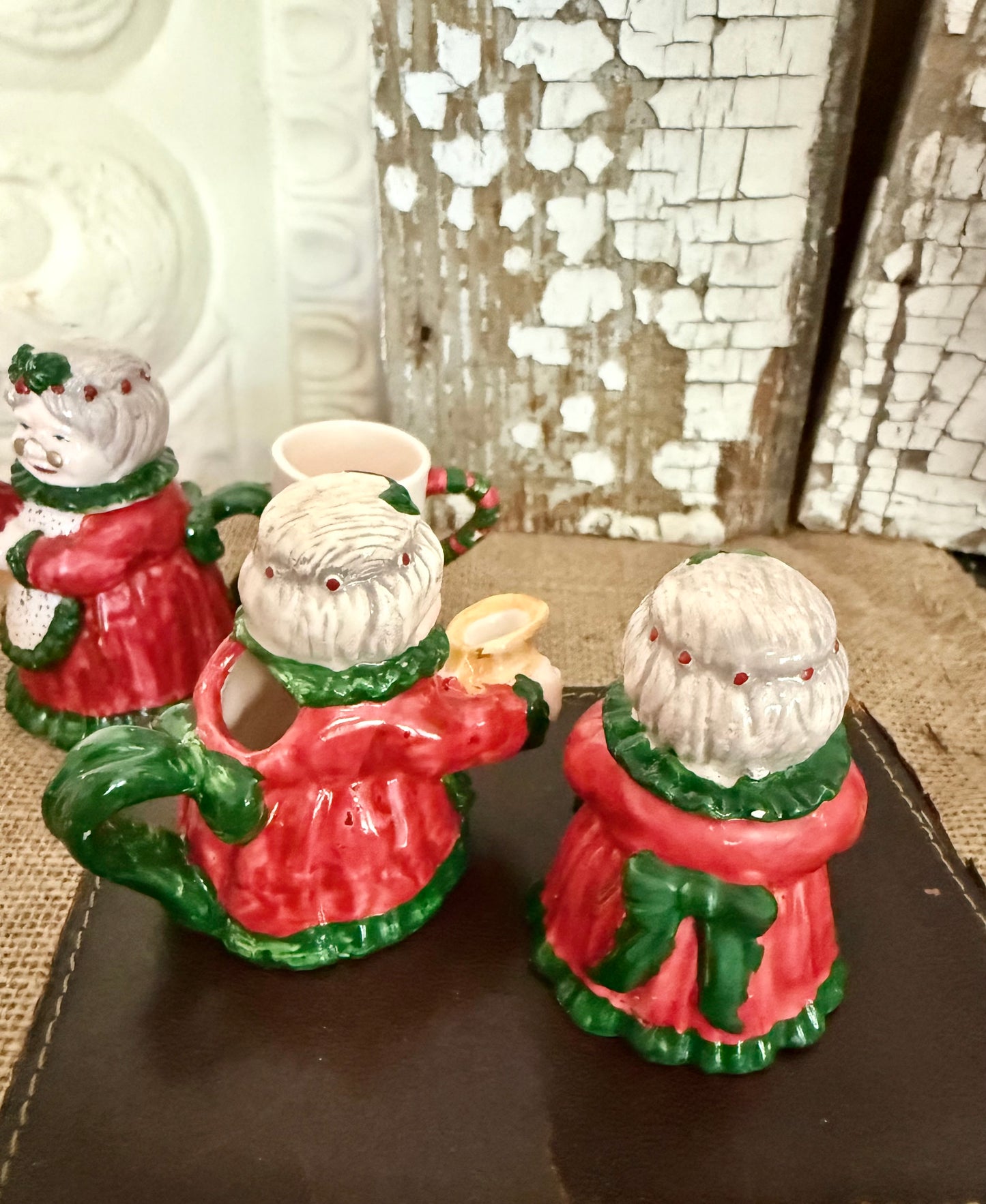 Mrs. Clause Mini Vintage Tea Set