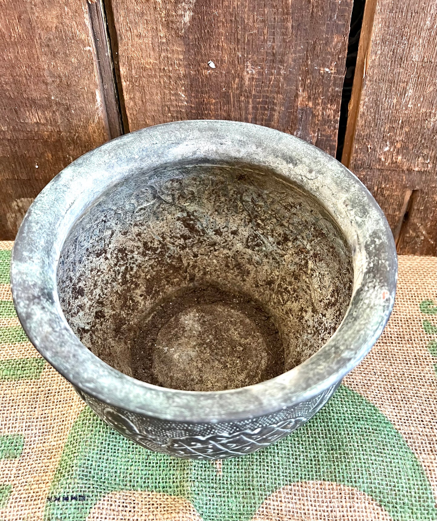 Metal Bird Planter