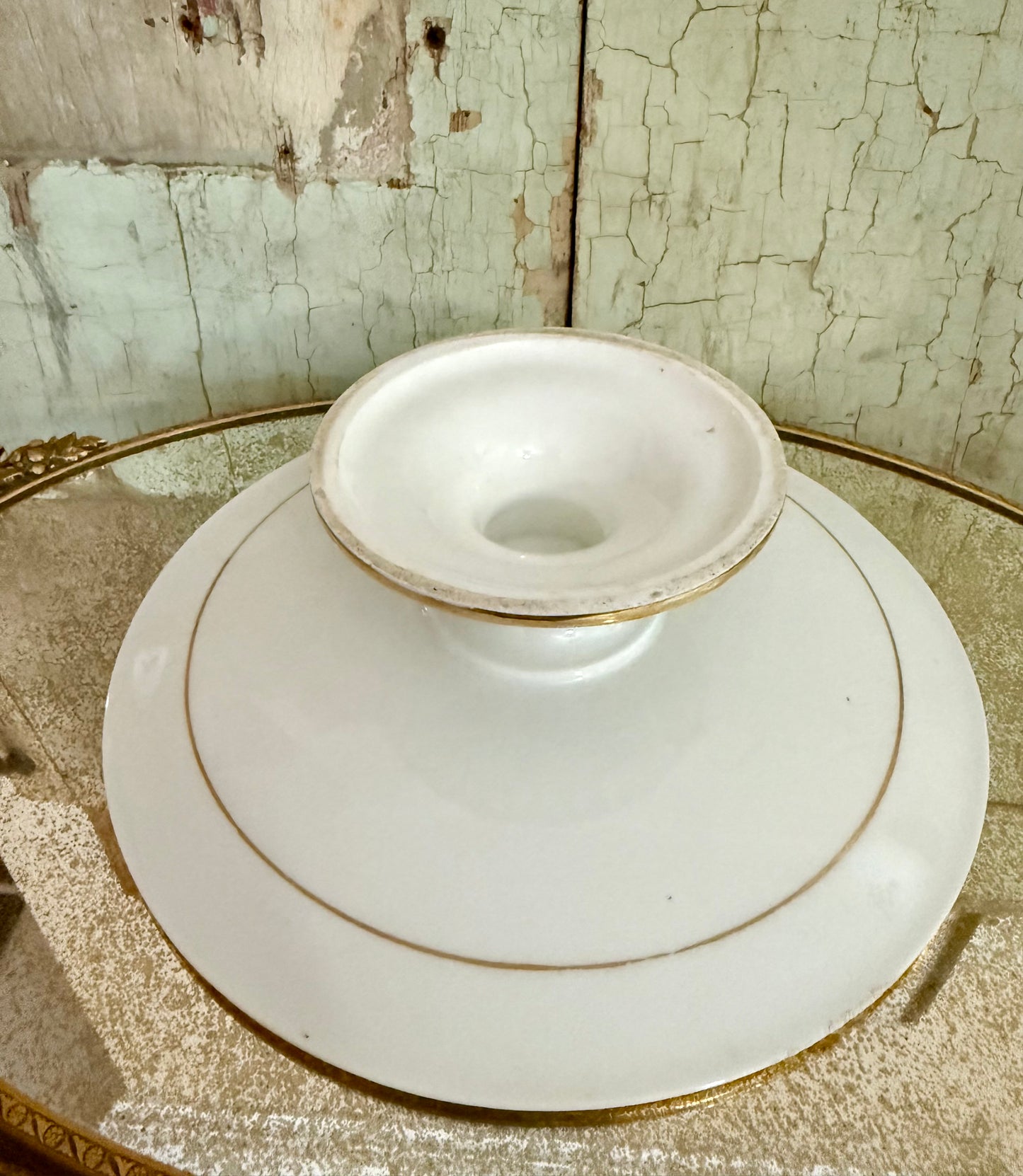 Antique Minton Pedestal Cake Stand – Hand-Painted English Porcelain