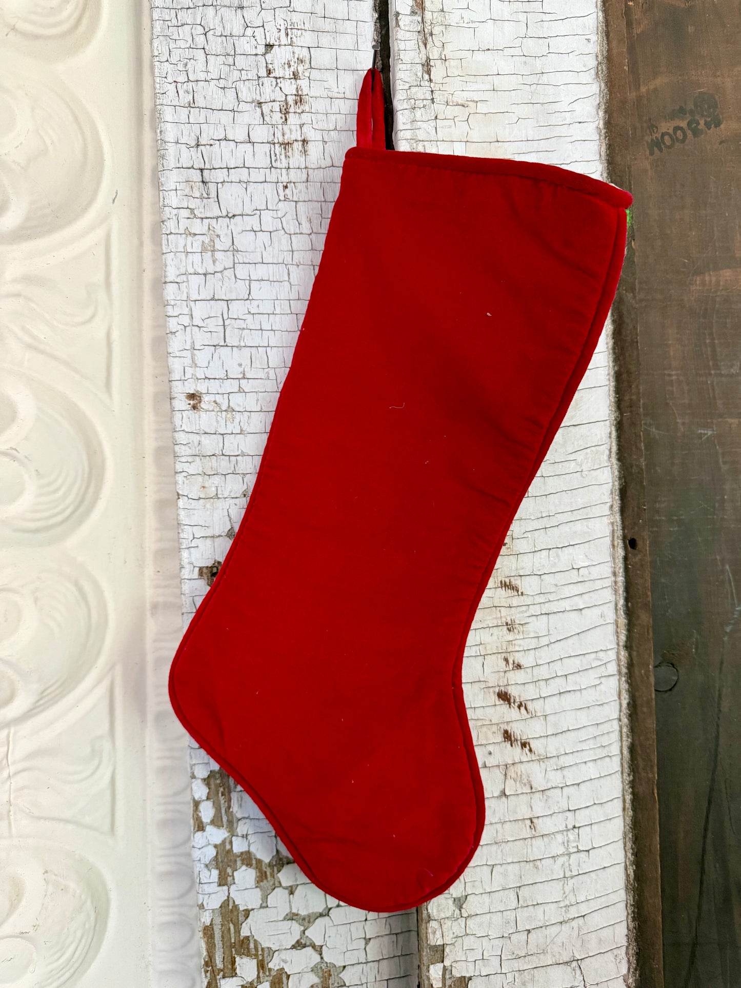 Wool Needlepoint Stocking