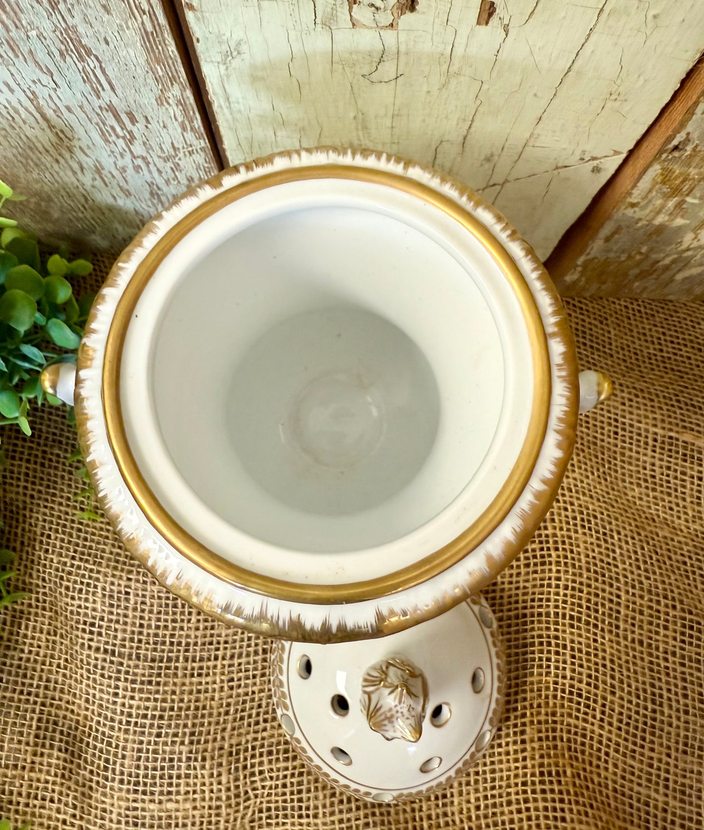 Porcelain Incense Lidded Urn