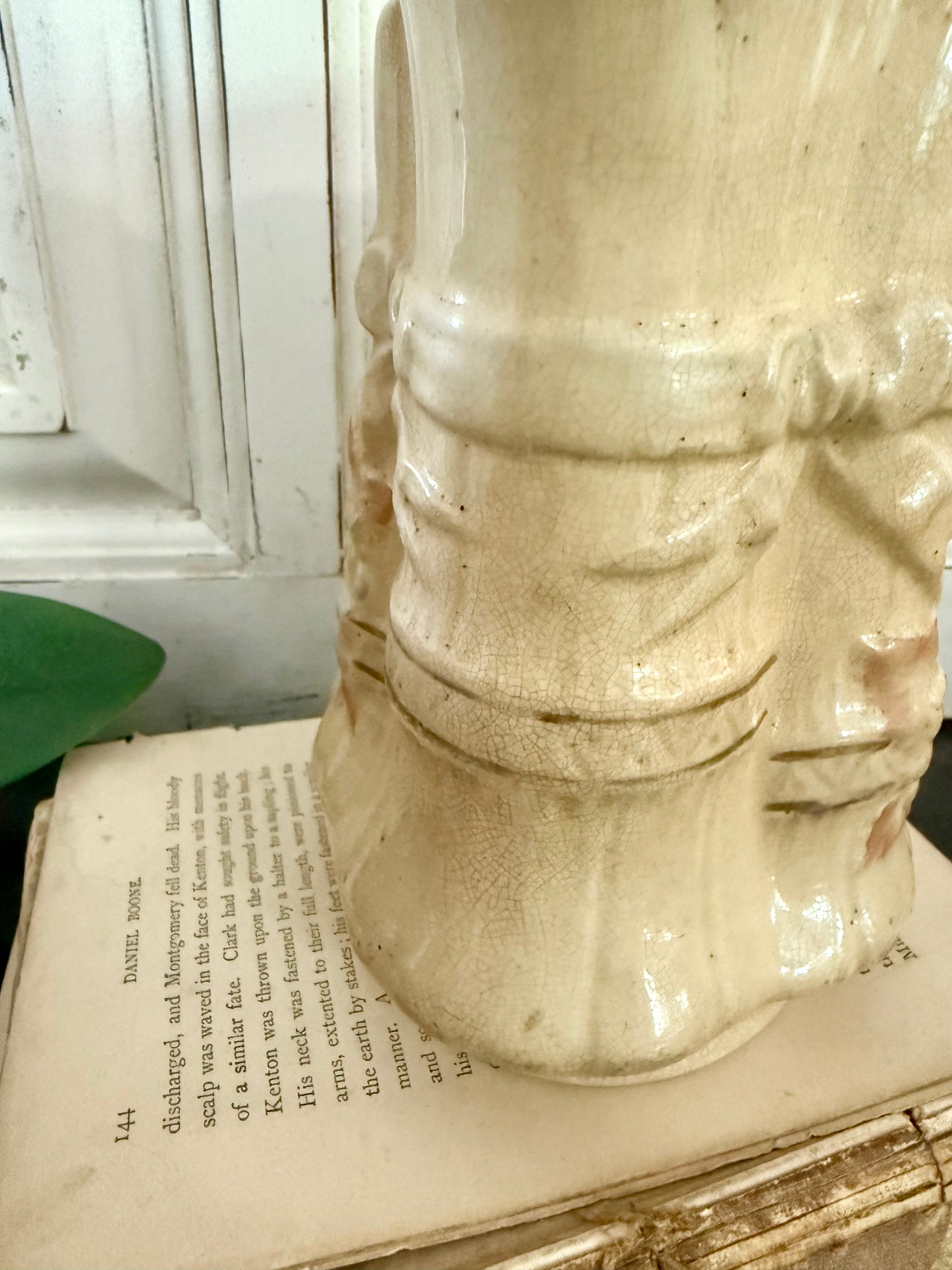 Floral Pitcher with Bow Detail