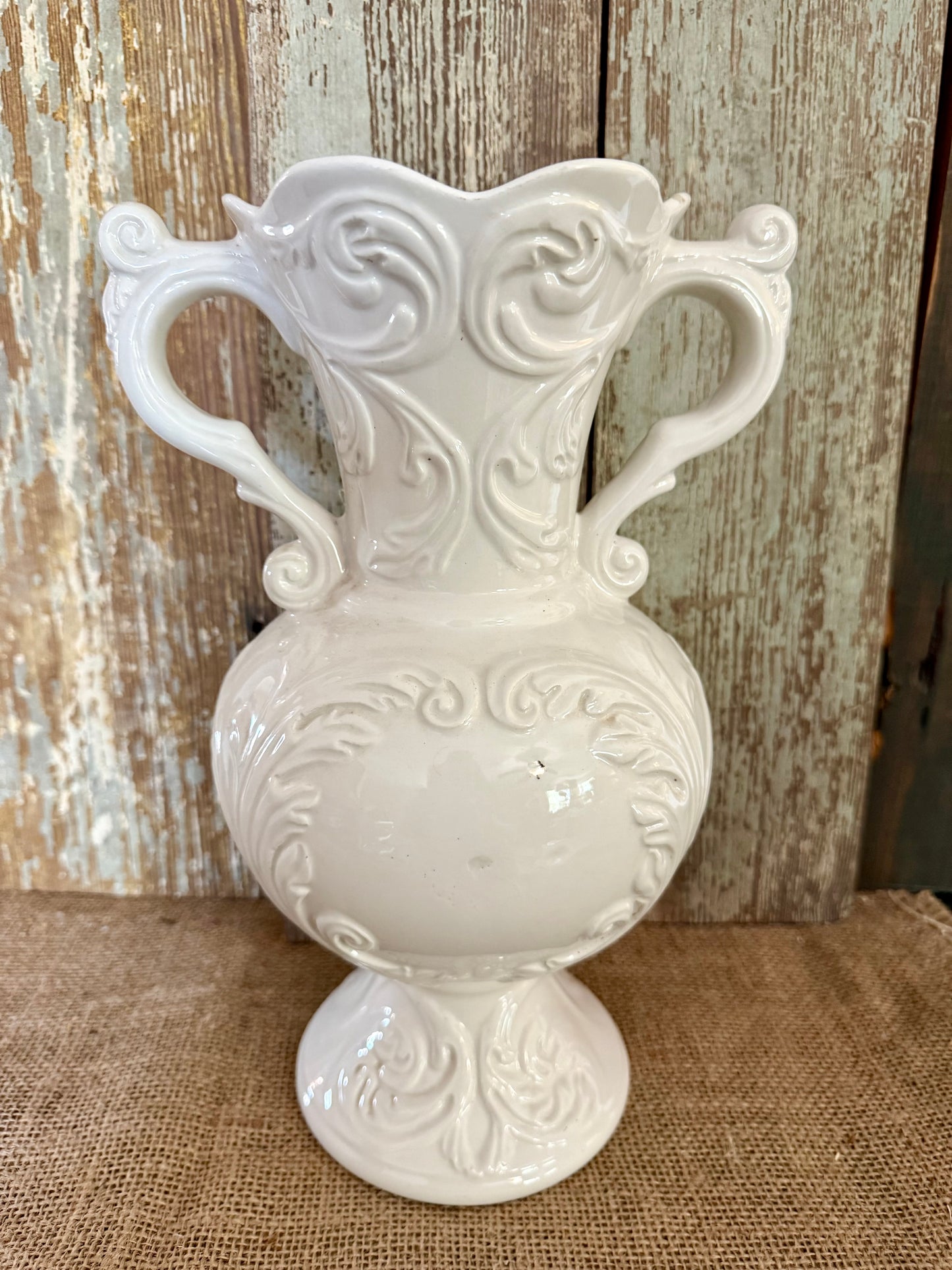 Italian Yellow Rose Vase
