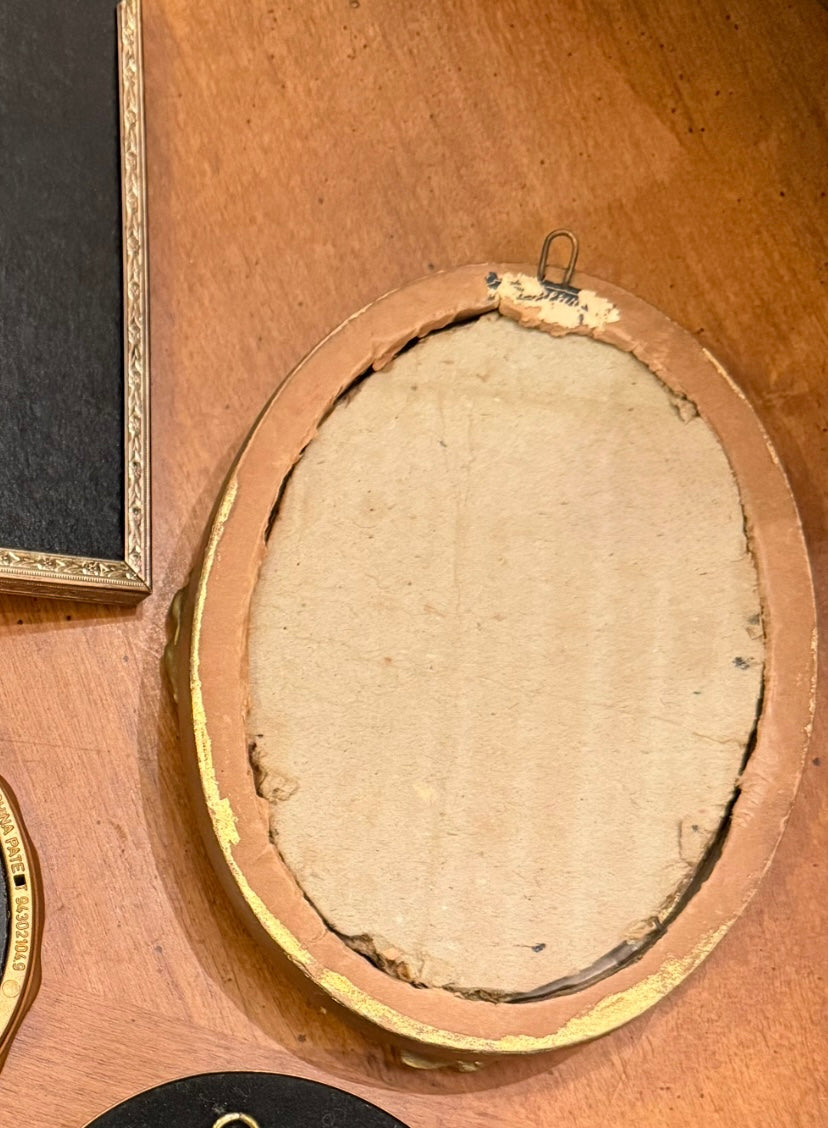 Antique Wooden Oval Frame