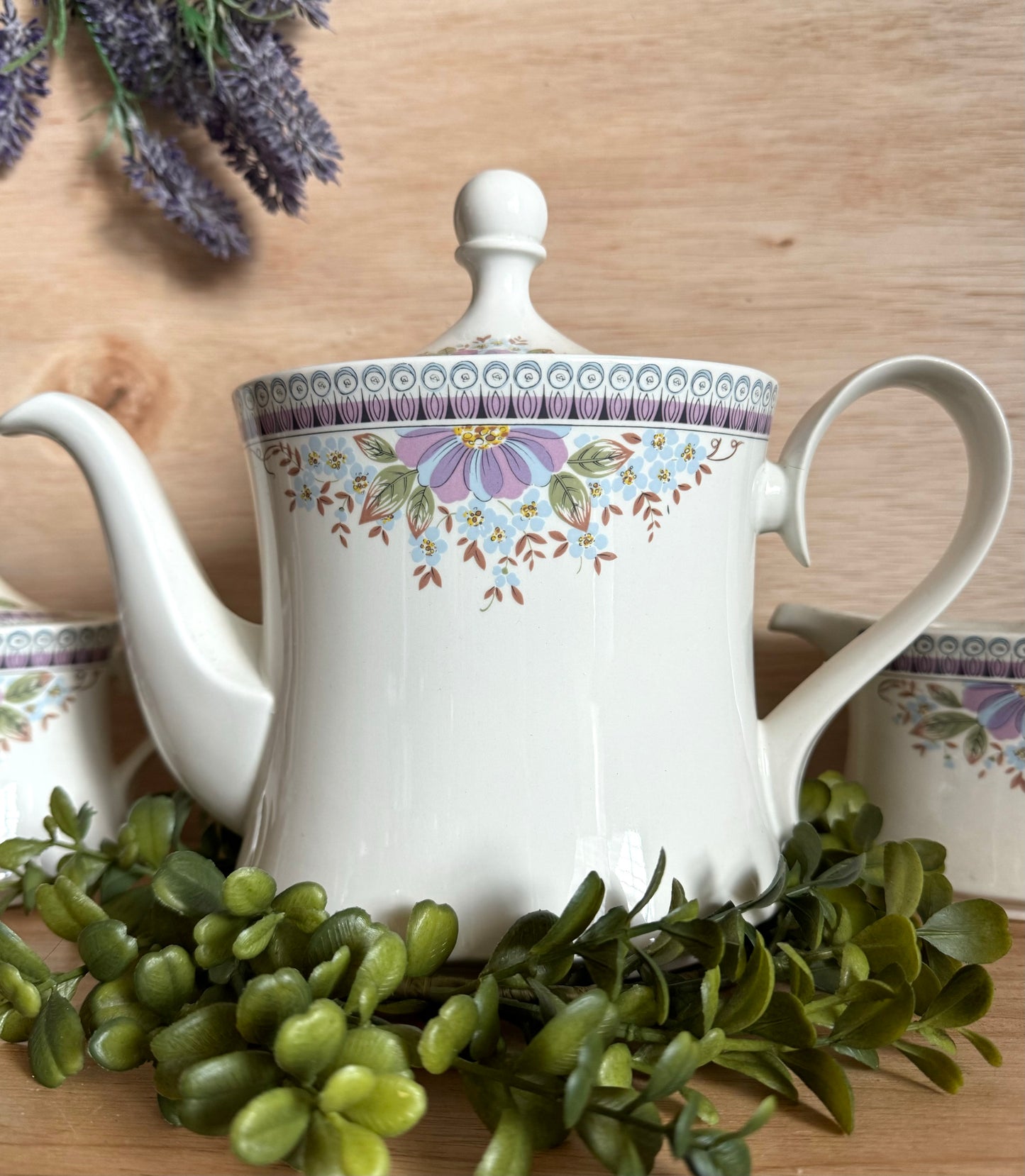 Pontesa Ironstone Teapot, Creamer & Sugar Set