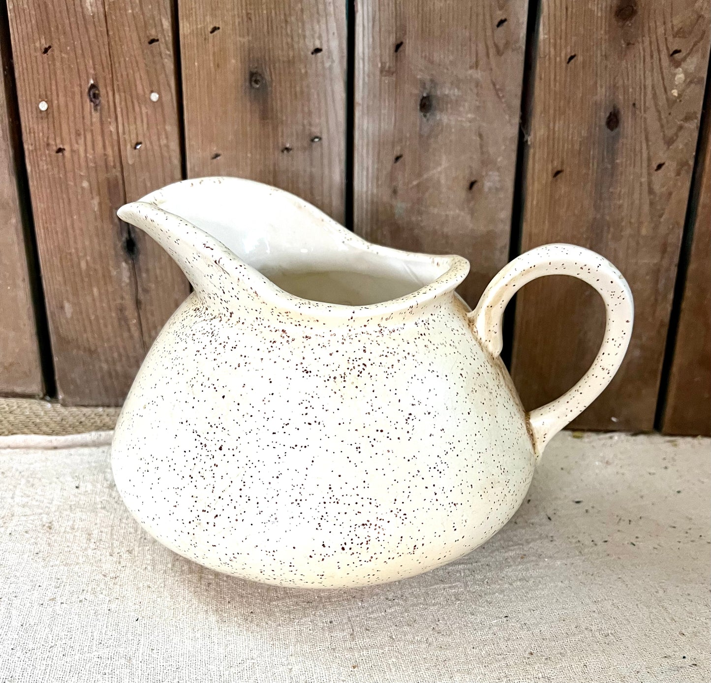 Speckled Pottery Pitcher