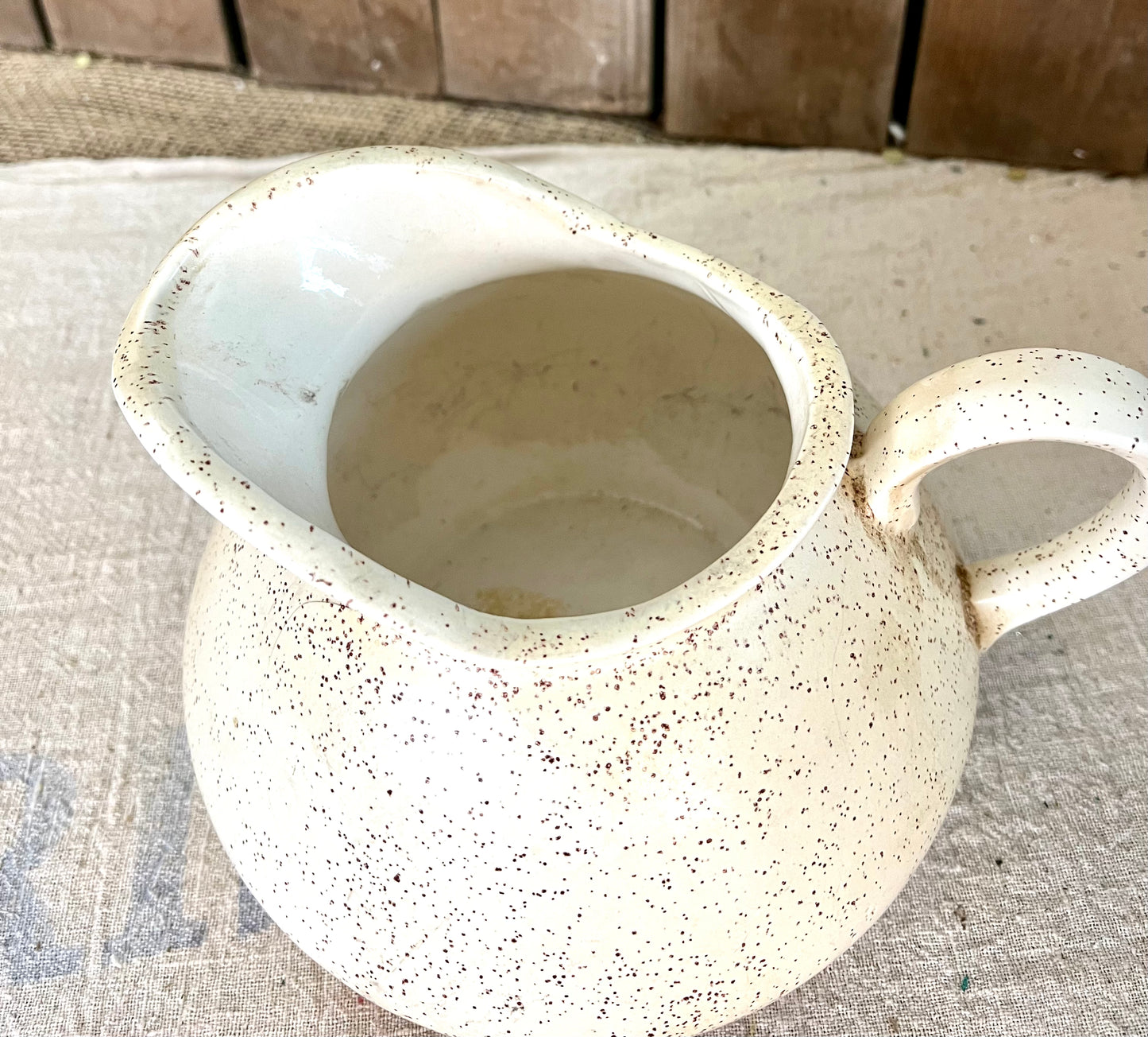 Speckled Pottery Pitcher