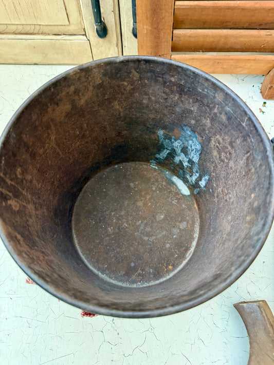 Antique Fireman's Ash Bucket