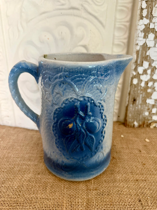 Antique Salt Glazed Apricot Pitcher