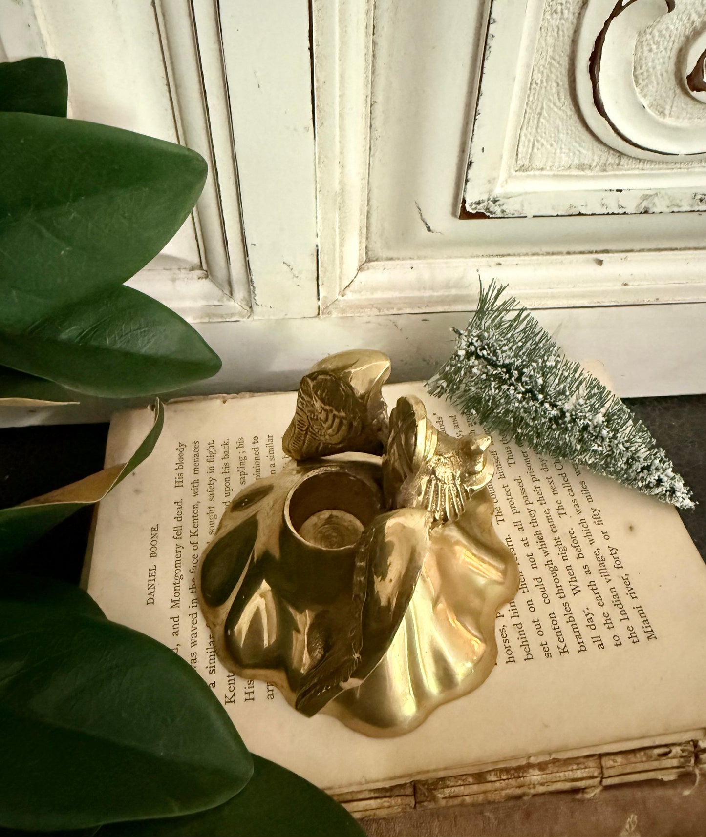Brass Angel Candleholder