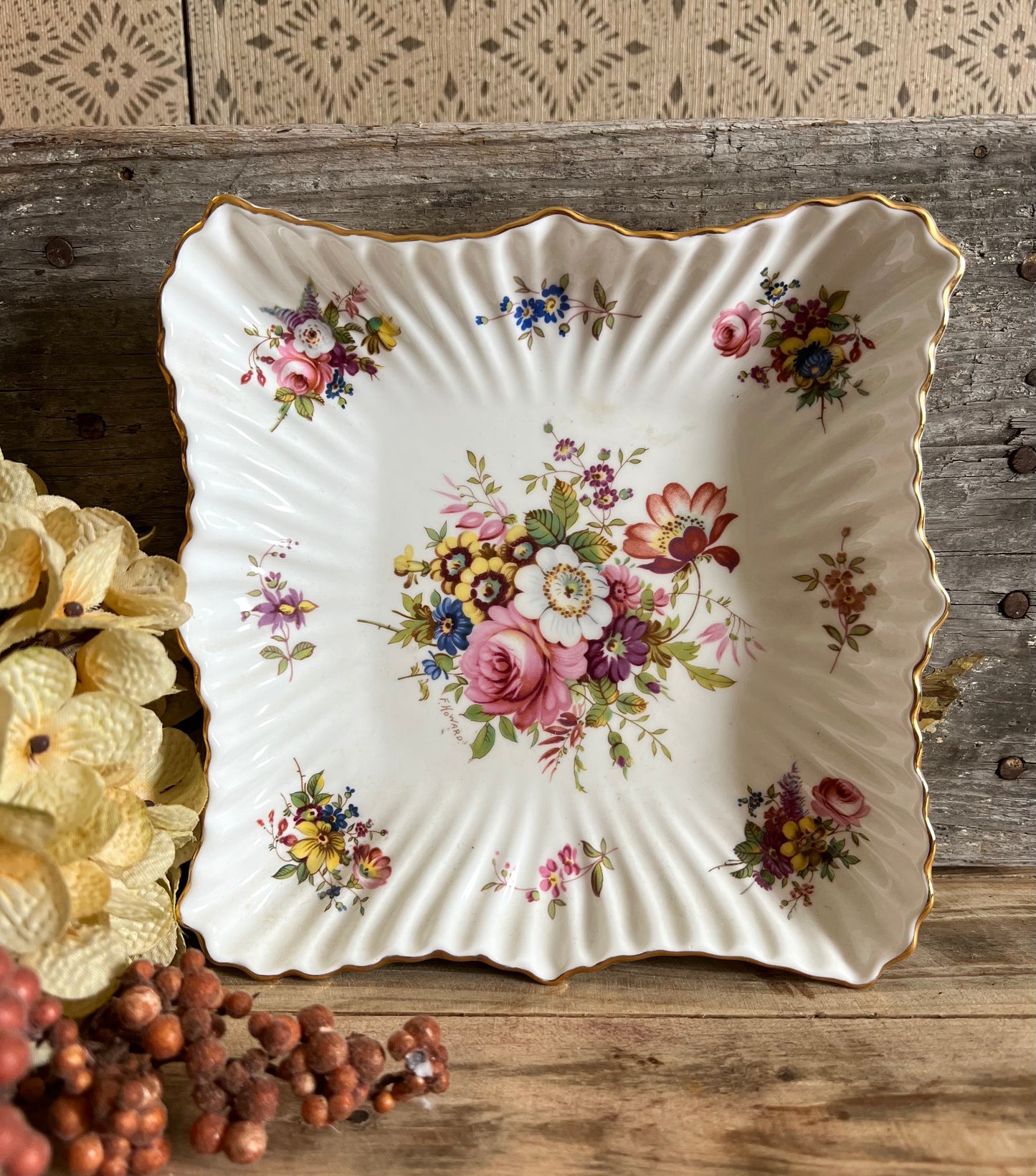 Hammersley English Floral Dish