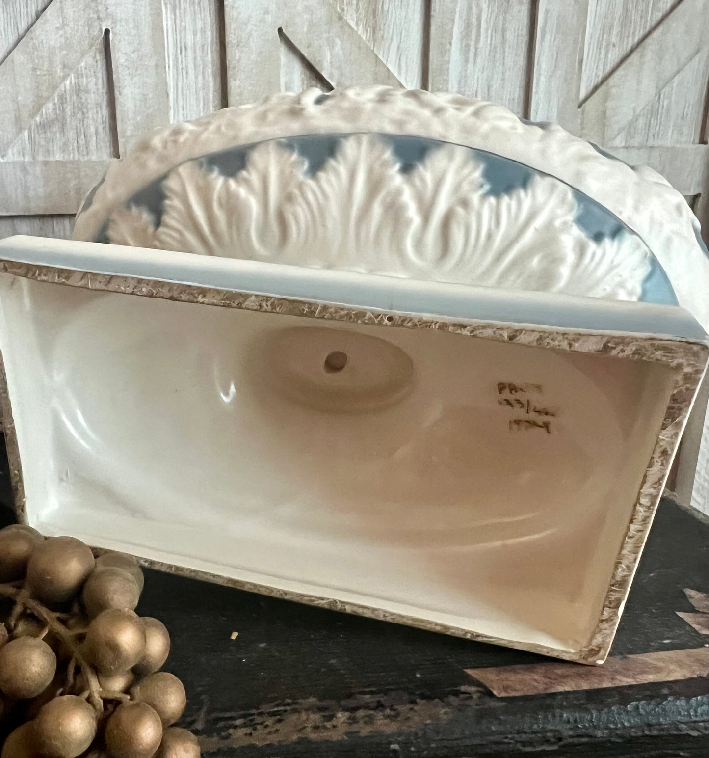 Italian Porcelain Footed Bowl