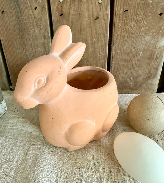 Terracotta Bunny Planter