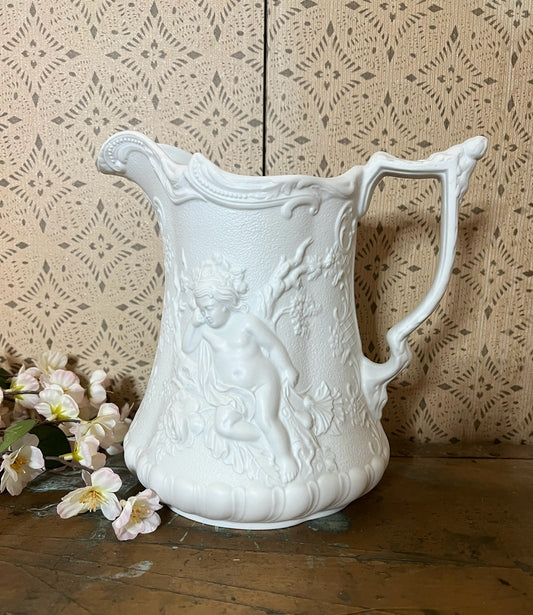 Portmeirion White Cherub Pitcher