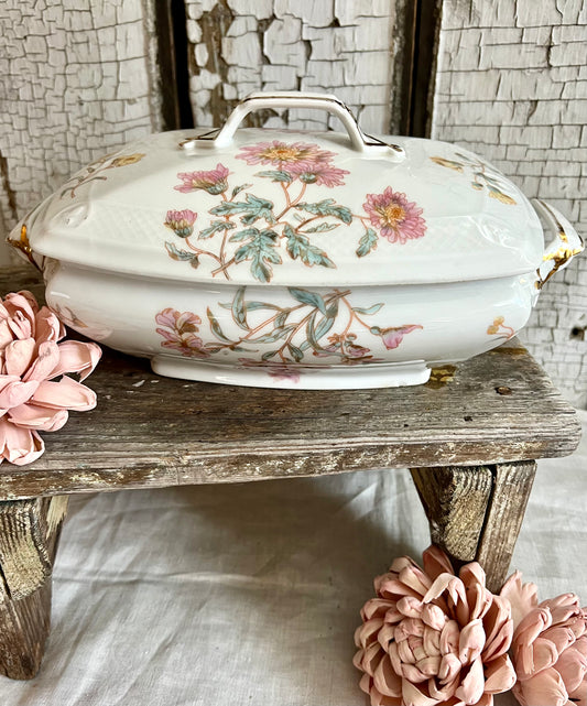 French D & C Floral Tureen