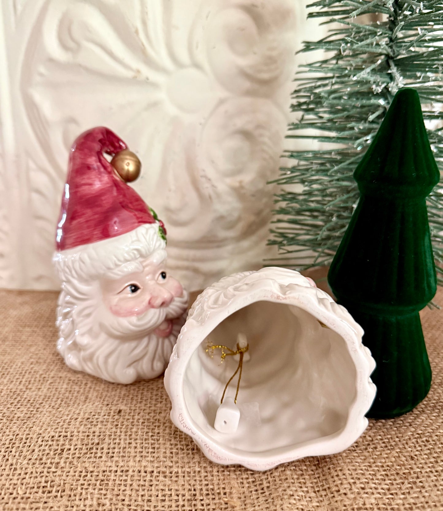 Ceramic Santa Bell