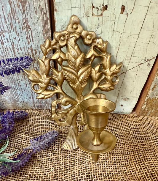 Brass Candle Sconce