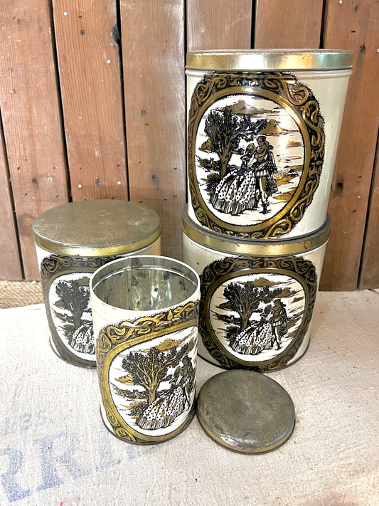 Vintage Victorian Canister Set