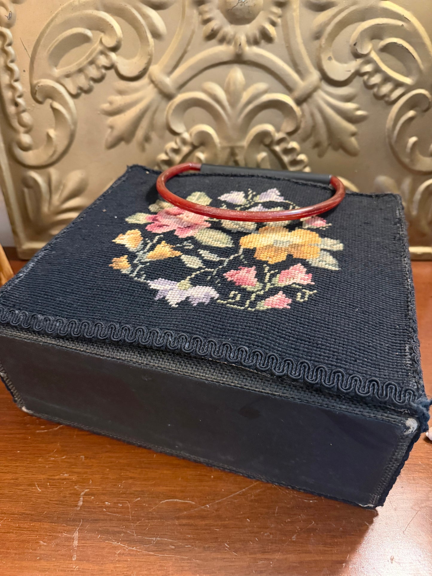 Vintage Needlepoint Purse