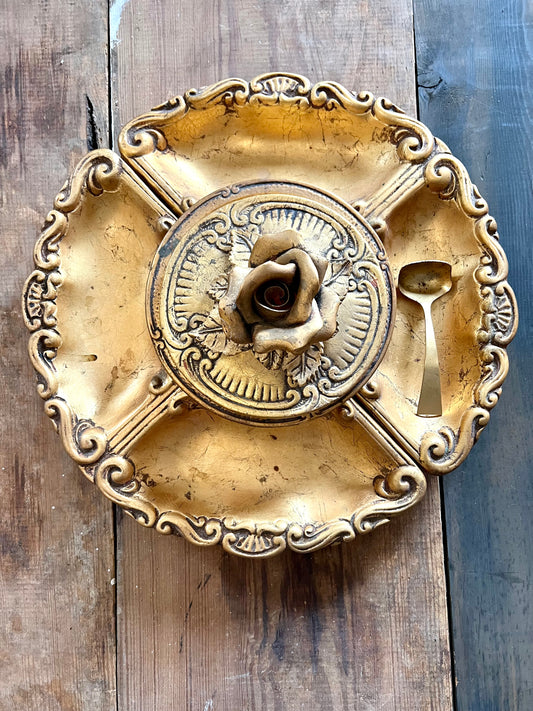 Beautiful Gold Serving Platter