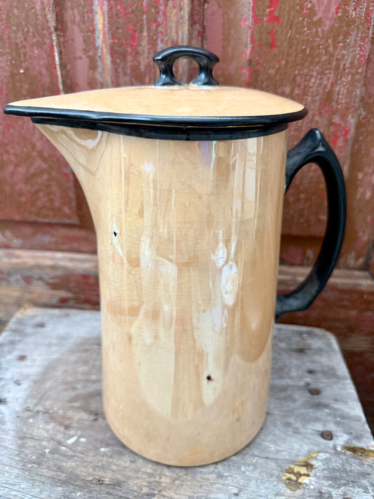 Edwin M. Knowles Lidded Lusterware Pitcher