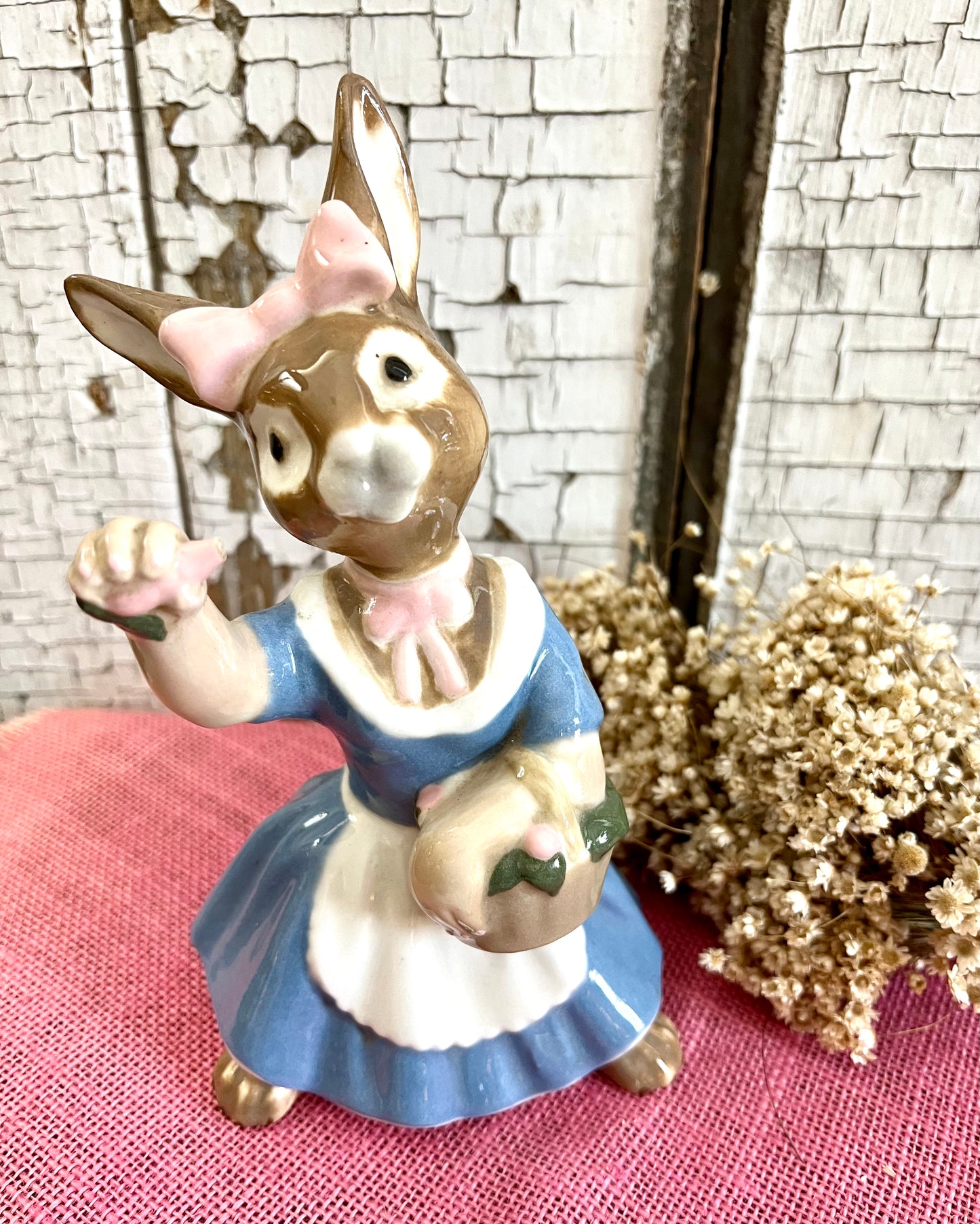 Vintage Ceramic Bunny in Dress