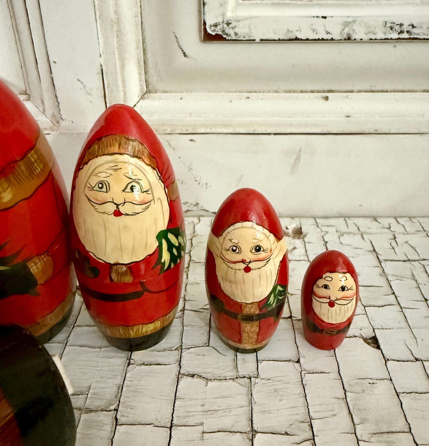Vintage Santa Nesting Dolls