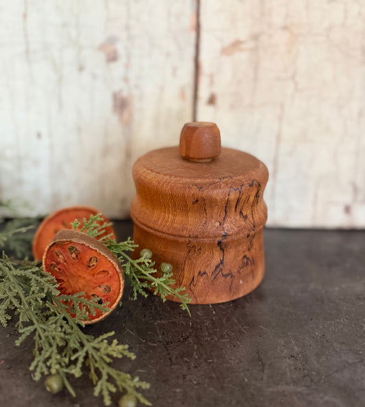 Antique Wooden Butter Mold • Hand-Carved Farmhouse Butter Press • Primitive Kitchen Tool • Rustic Country Decor