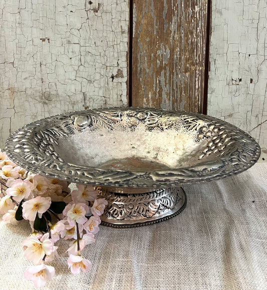 Large Silver Fruit Bowl