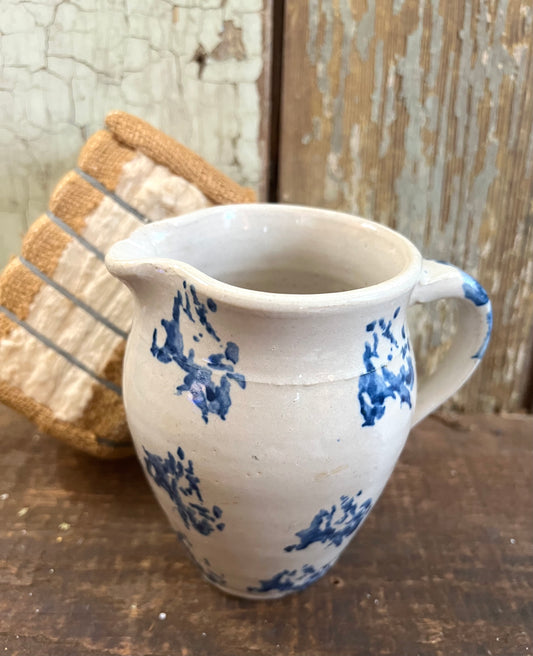 Blue & White Pottery Pitcher