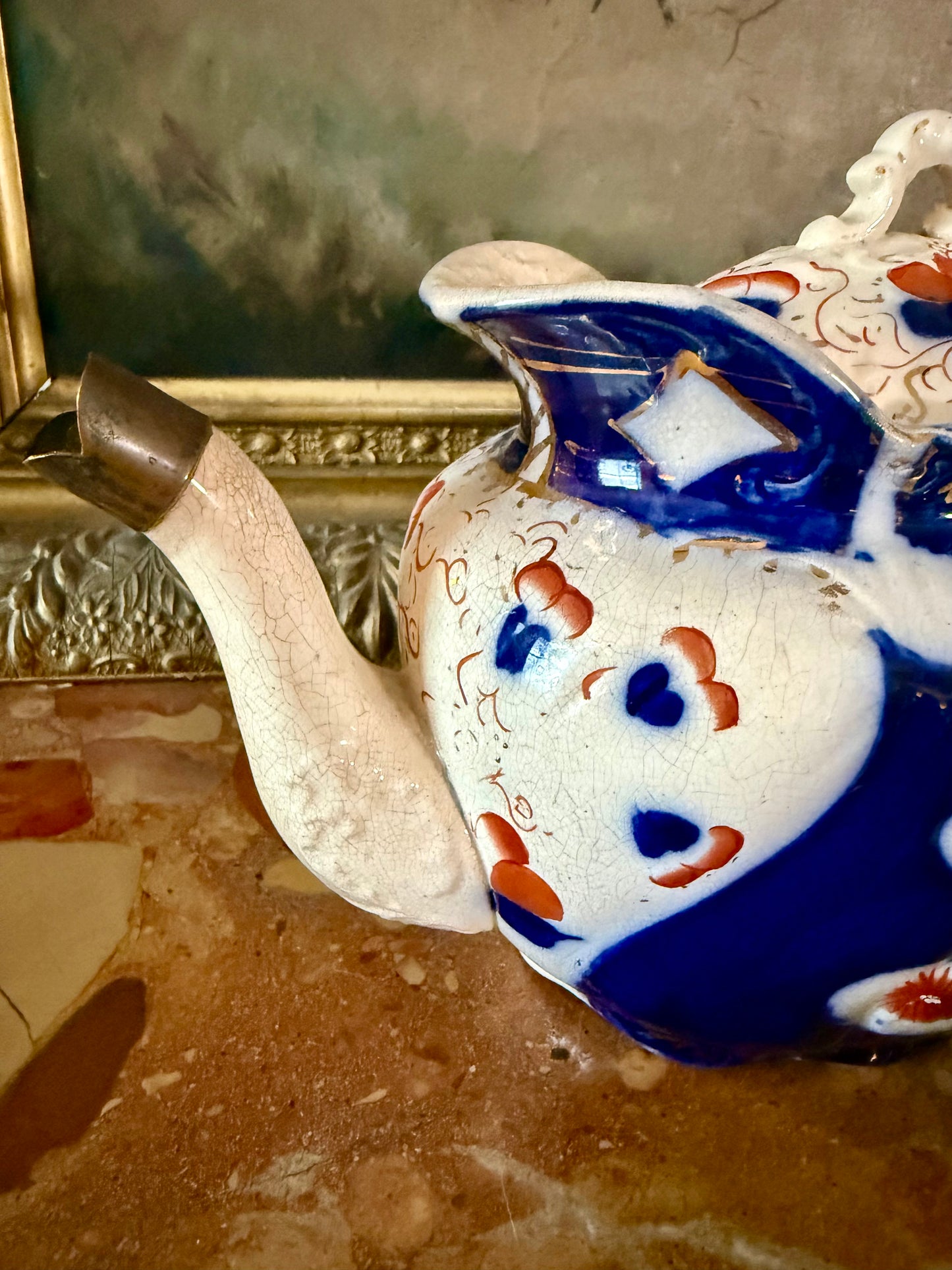 Antique Imari Teapot