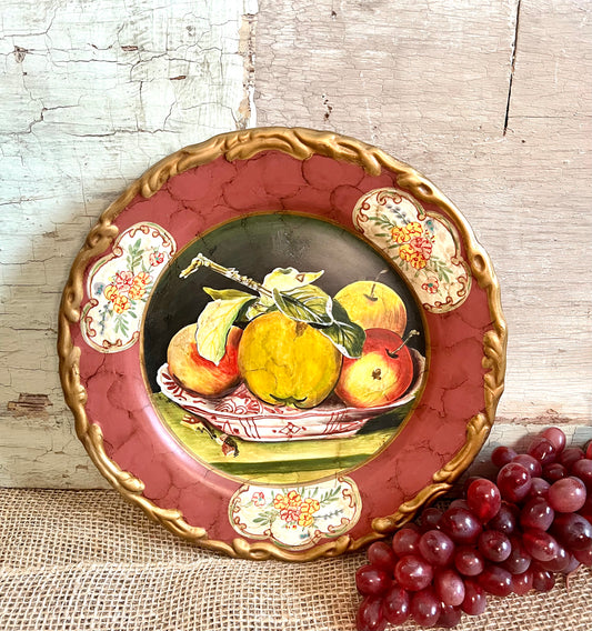 Red Decorative Fruit Plate