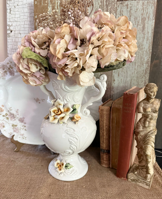 Italian Yellow Rose Vase